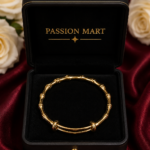 22K Gold Plated Bamboo Bangle Bracelet