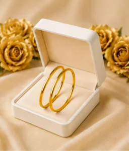 22K Gold Plated Plain Bangle For Women