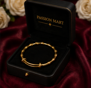 22K Gold Plated Bamboo Bangle Bracelet 22K Gold Plated Bamboo Bangle Bracelet