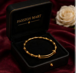 22K Gold Plated Bamboo Bangle Bracelet 22K Gold Plated Bamboo Bangle Bracelet